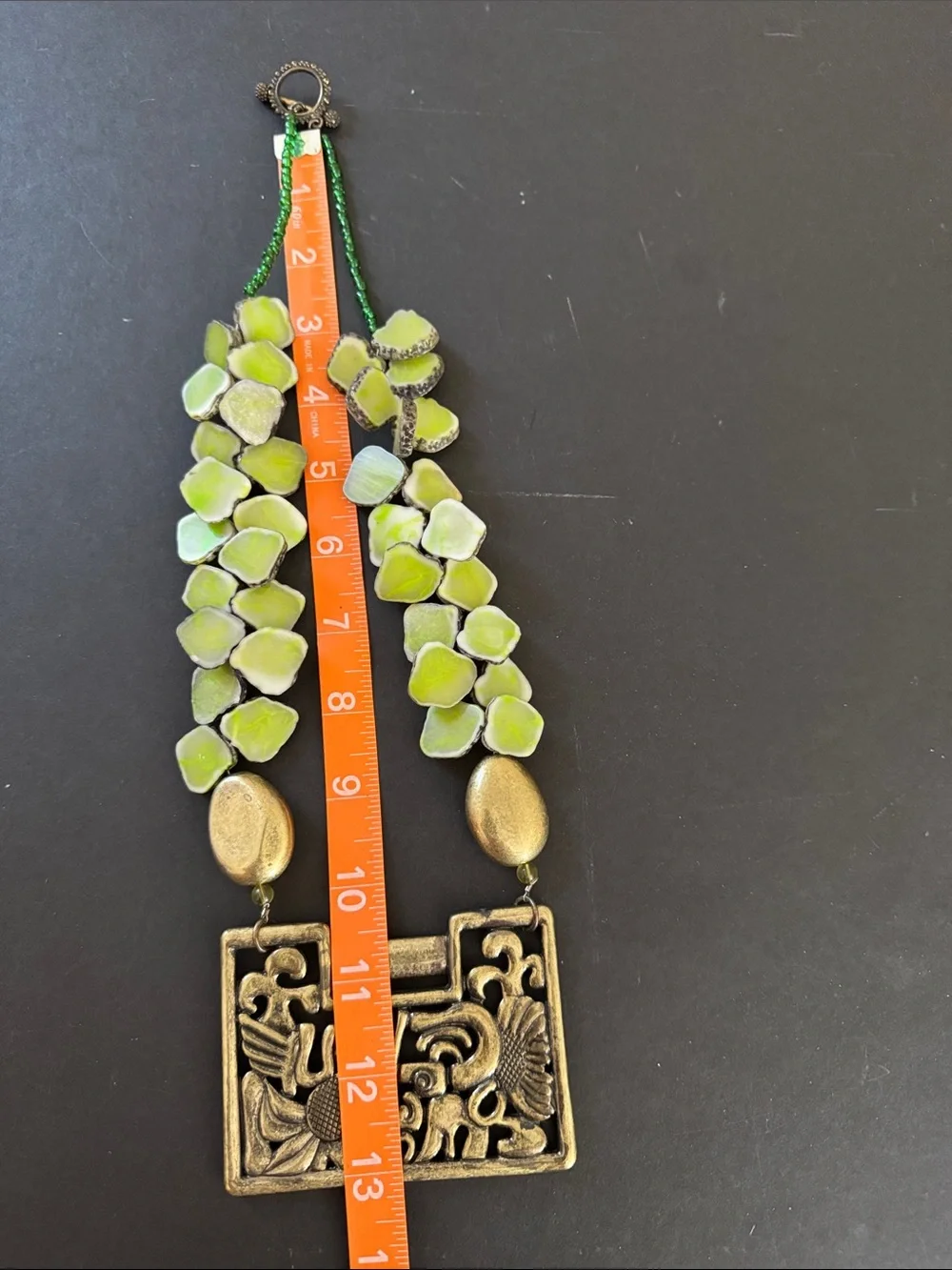 Asian Artisan Agate Gemstone Necklace